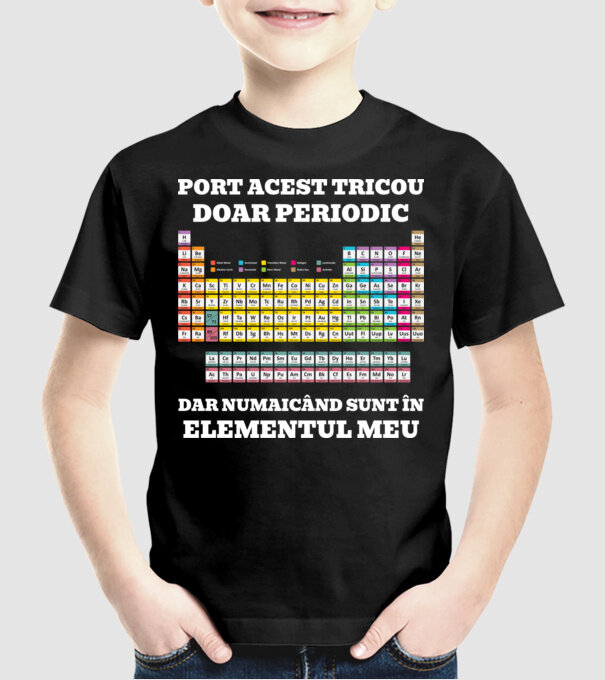 port acest tricou doar periodic, dar numai când sunt în elementul meu model negru pe tricou