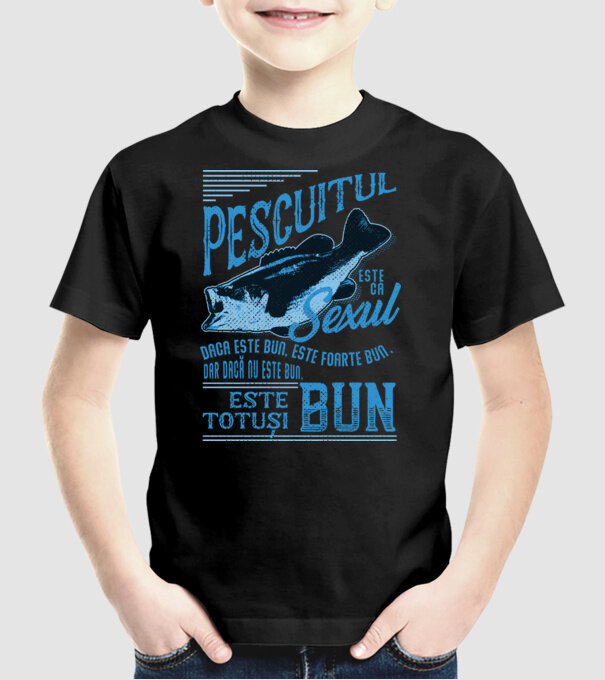 pescuitul este ca sexul, dacă este bun, este foarte bun, dar dacă nu este bun, este totuși bun model negru pe tricou