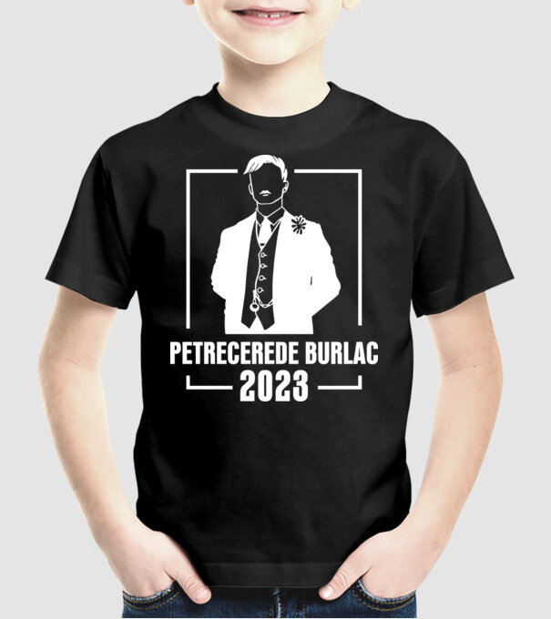 Petrecere de burlac model negru pe tricou