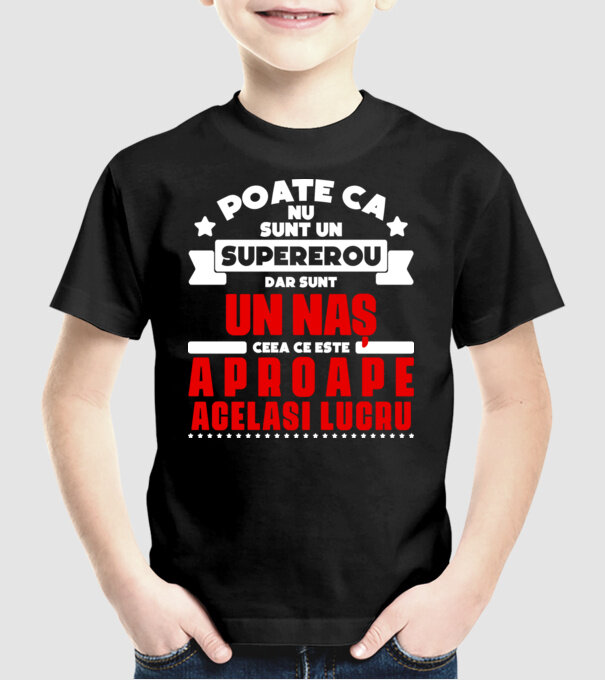 poate că nu sunt un supererou, dar sunt un naș, ceea ce este aproape același lucru model negru pe tricou