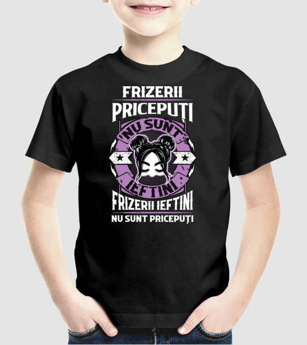 frizerii pricepuți nu sunt ieftini, frizerii ieftini nu sunt pricepuți model negru pe tricou