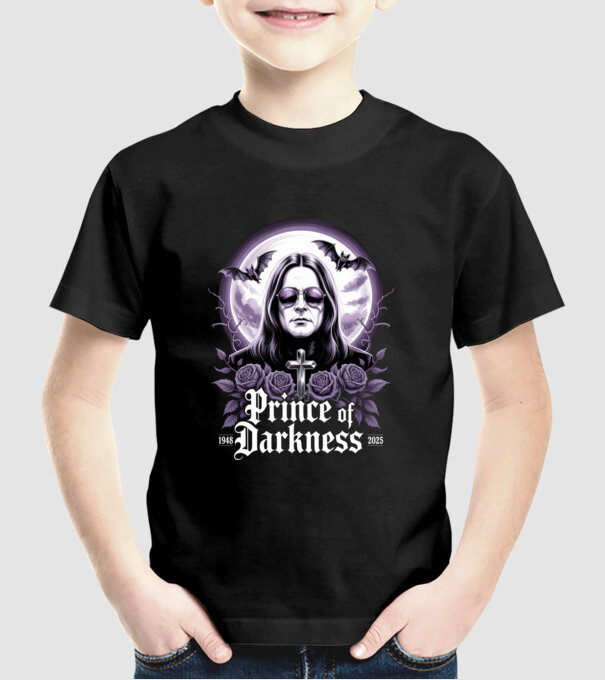 Prince of Darkness model negru pe tricou