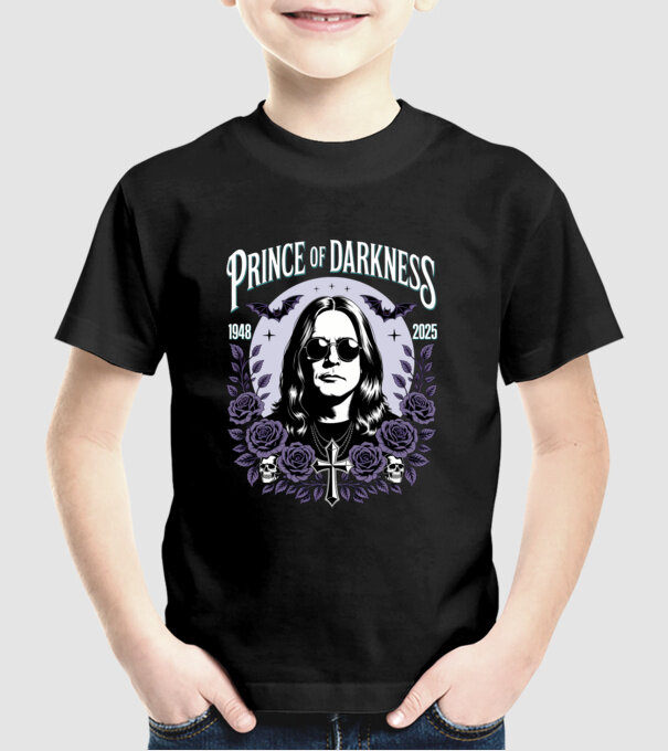 Prince of Darkness model negru pe tricou
