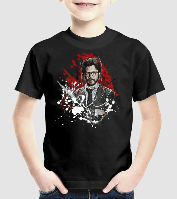 professor poster model negru pe tricou