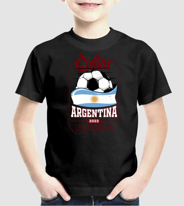 Qatar teams Argentina model negru pe tricou