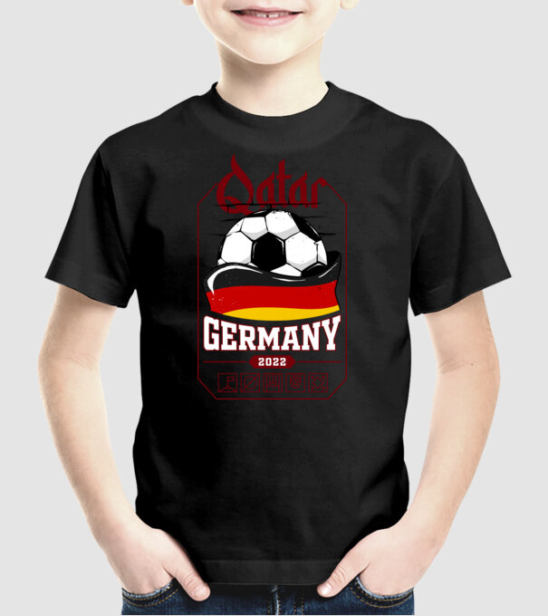 Qatar teams Germany model negru pe tricou