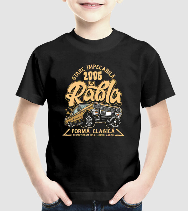 Rablă 2005 model negru pe tricou