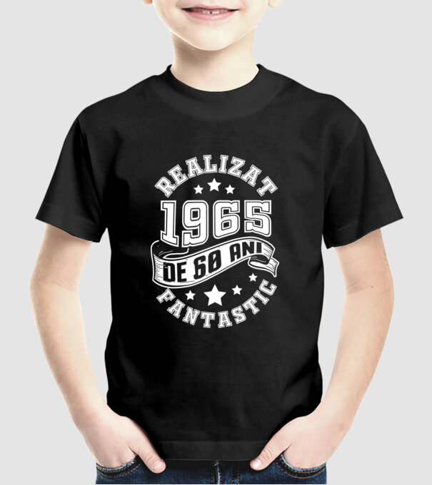 Realizat de fantastic - 1965 model negru pe tricou