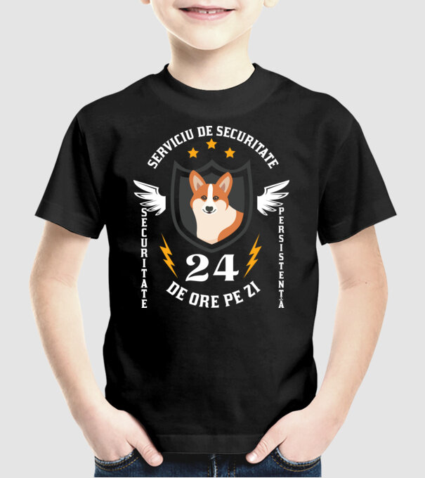 serviciu de securitate - securitate - persistență - 24 de ore pe zi model negru pe tricou