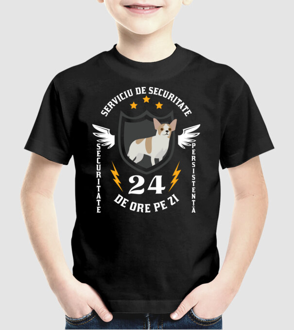 serviciu de securitate - securitate - persistență - 24 de ore pe zi model negru pe tricou