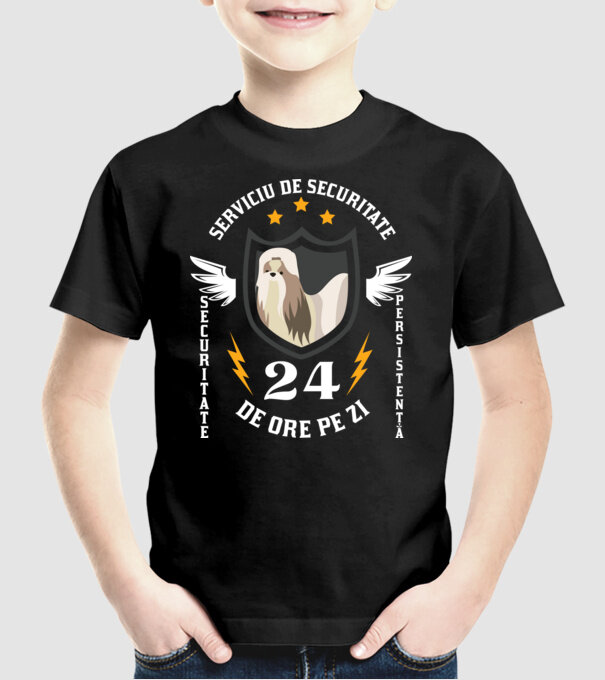 serviciu de securitate - securitate - persistență - 24 de ore pe zi model negru pe tricou