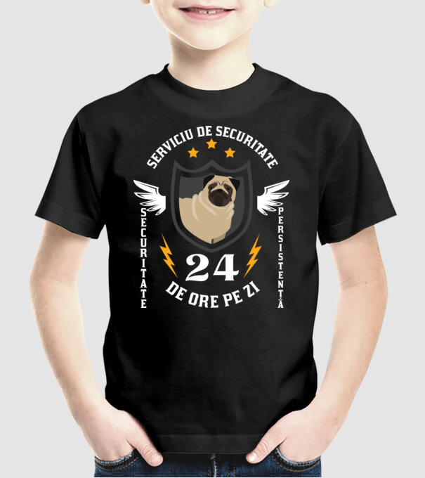serviciu de securitate - securitate - persistență - 24 de ore pe zi model negru pe tricou