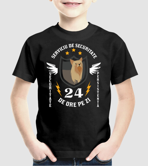 serviciu de securitate - securitate - persistență - 24 de ore pe zi model negru pe tricou