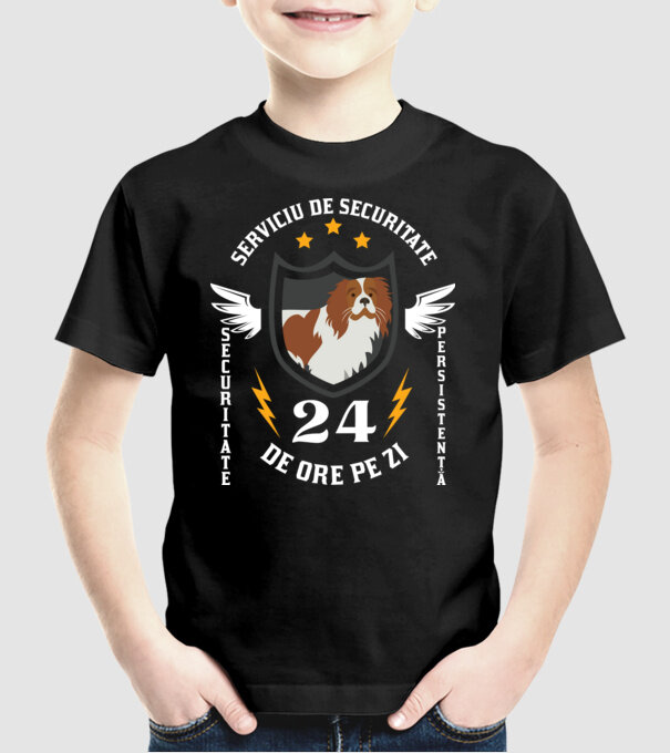 serviciu de securitate - securitate - persistență - 24 de ore pe zi model negru pe tricou
