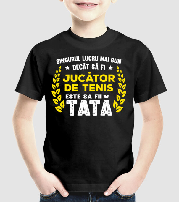 singurul lucru mai bun decât tenisul este să fi jucător de tenis model negru pe tricou