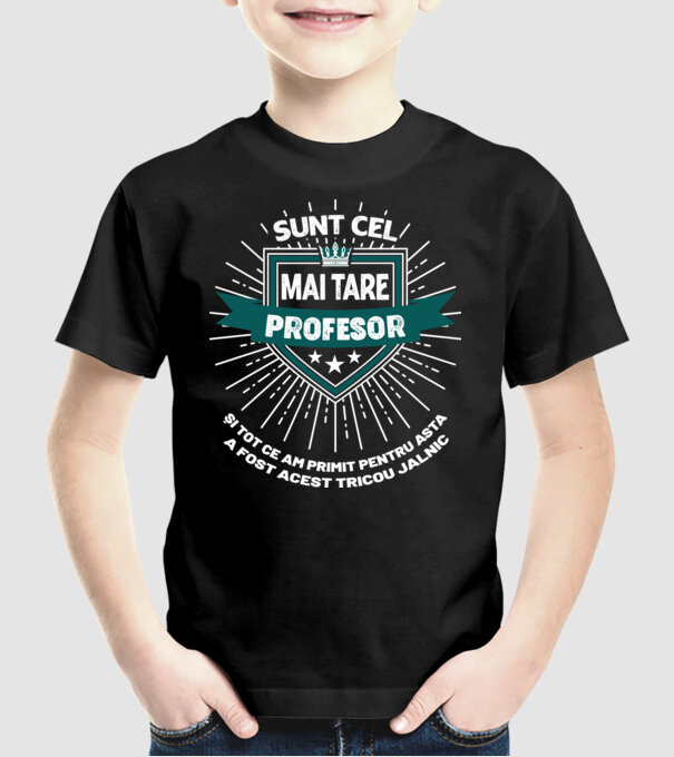 Sunt cel mai tare profesor și tot ce am primit pentru asta a fost acest tricou jalnic model negru pe tricou