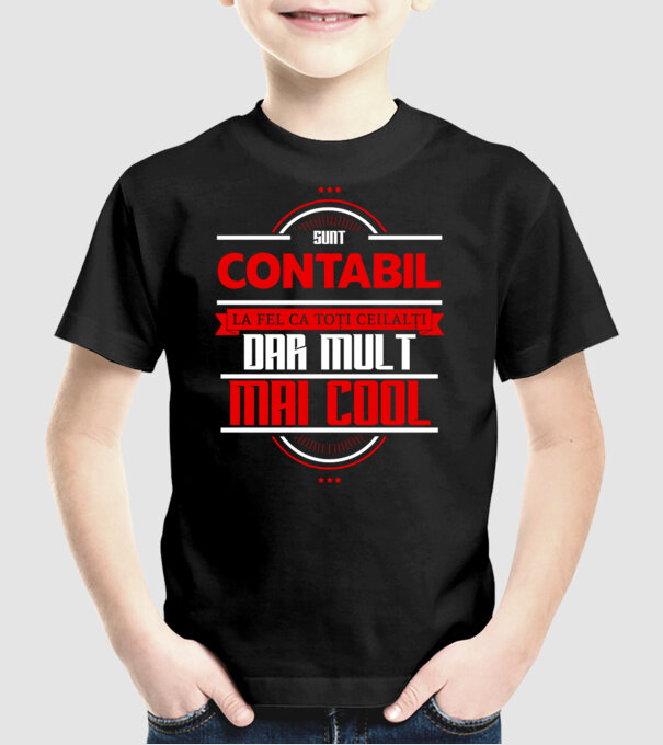 Sunt contabil, la fel ca toți ceilalți, dar mult mai cool model negru pe tricou