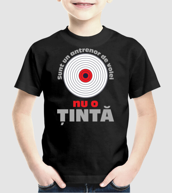 Sunt un antrenor de volei, nu o țintă model negru pe tricou