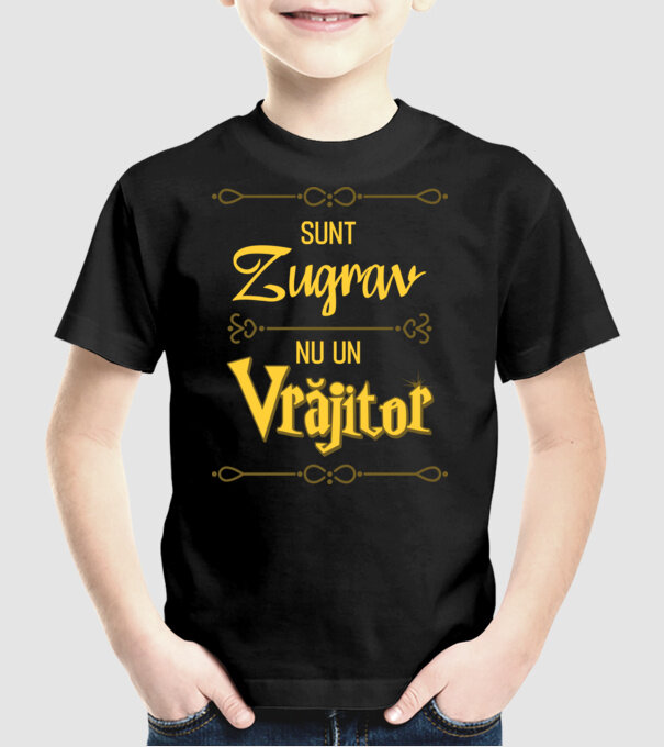 Sunt zugrav, nu un vrăjitor model negru pe tricou