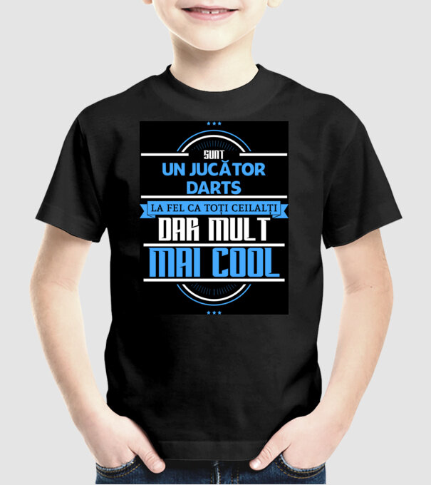 sunt un jucător darts, la fel ca toți ceilalți, dar mult mai cool model negru pe tricou