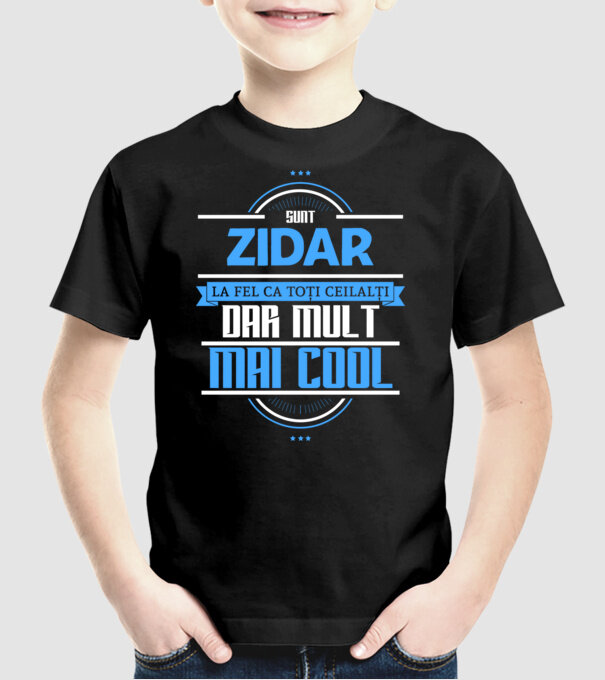 Sunt zidar, la fel ca toți ceilalți, dar mult mai cool model negru pe tricou