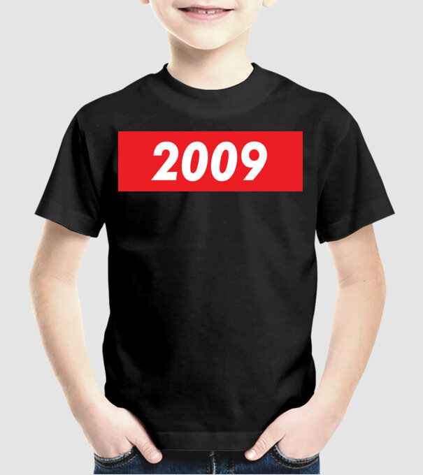 Supreme Birthday 2009 model negru pe tricou
