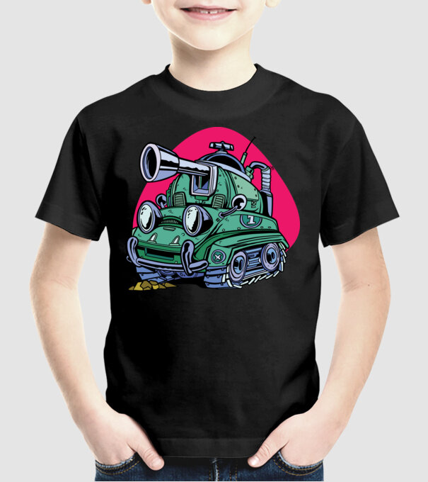 Tancuri model negru pe tricou