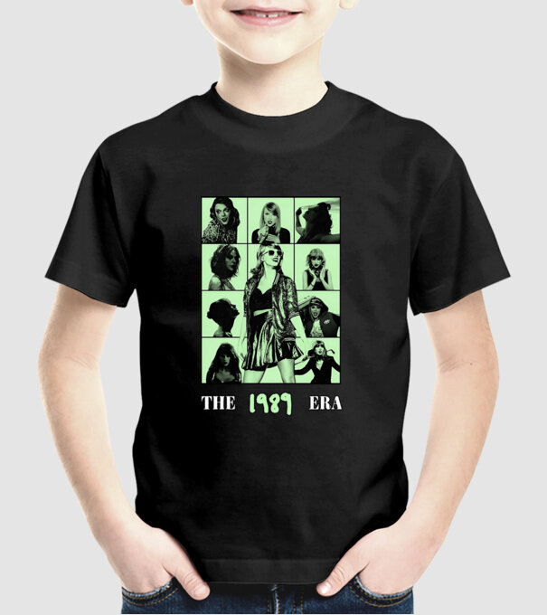 Taylor Swift ERAS green model negru pe tricou
