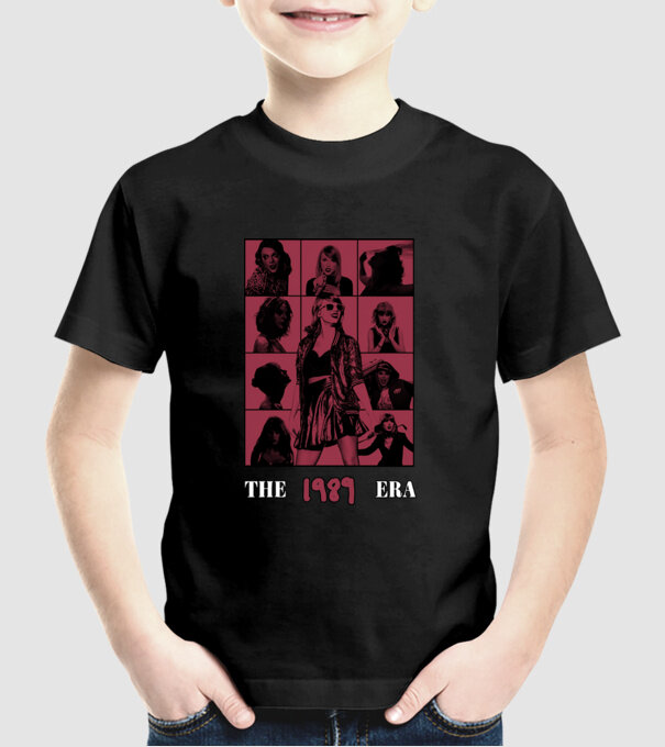 Taylor Swift ERAS red model negru pe tricou