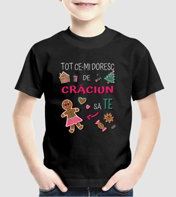 Tot ce-mi doresc de Crăciun să TE Femei Negru model negru pe tricou