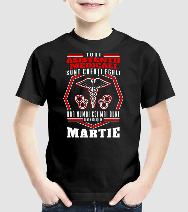 Toți asistenții medicali sunt creați egali, dar numai cei mai buni sunt născuți în martie model negru pe tricou