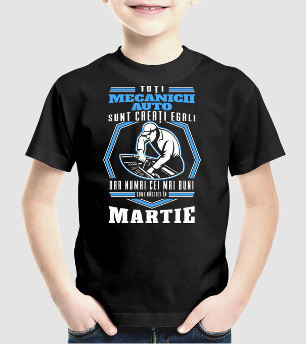 Toți mecanicii auto sunt creați egali, dar numai cei mai buni sunt născuți în martie model negru pe tricou