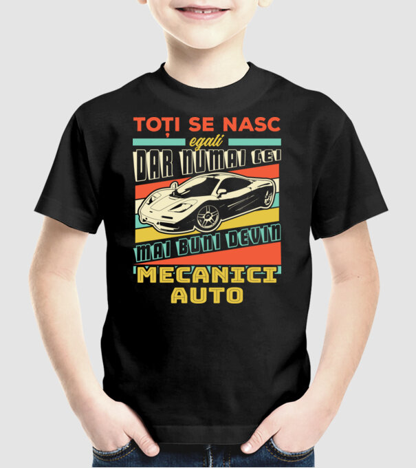 Toți se nasc egali, dar numai cei mai buni devin mecanici auto model negru pe tricou