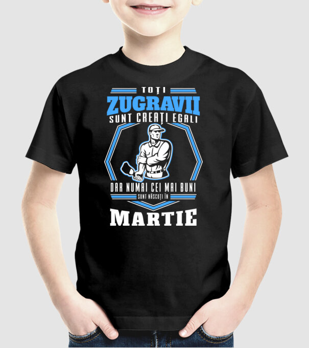 Toți zugravii sunt creați egali, dar numai cei mai buni sunt născuți în martie model negru pe tricou