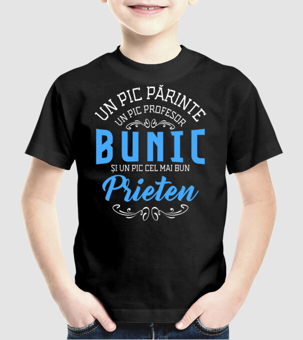 Un pic părinte, un pic profesor - bunic - și un pic cel mai bun prieten model negru pe tricou
