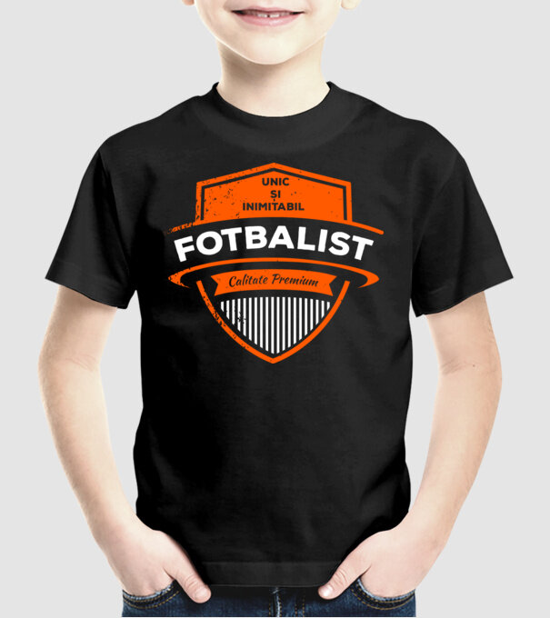 FOTBALIST unic și inimitabil calitate premium model negru pe tricou