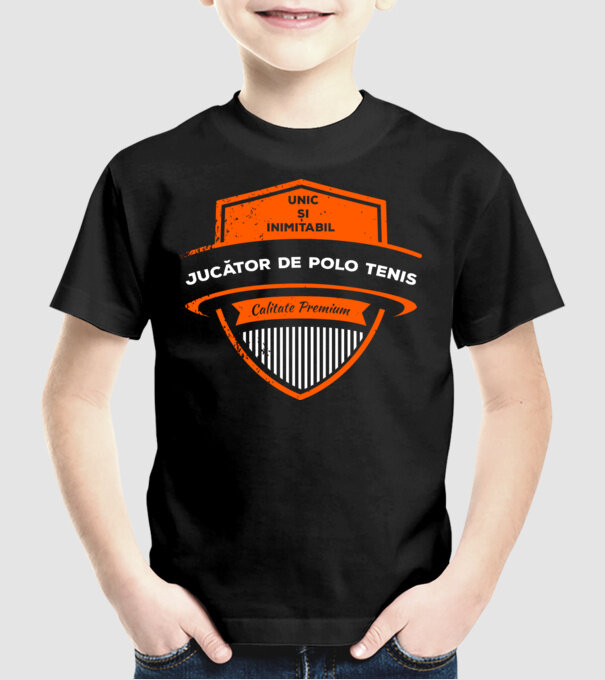 JUCĂTOR DE TENIS unic și inimitabil calitate premium model negru pe tricou