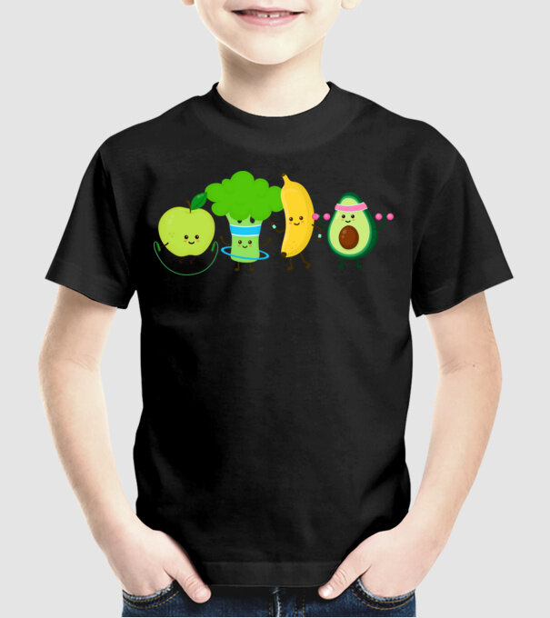 Vegan model negru pe tricou