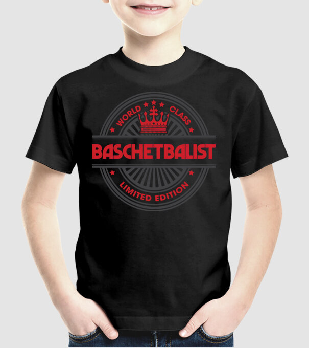 baschetbalist model negru pe tricou