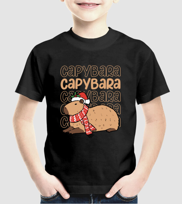 Xmas Cappy model negru pe tricou