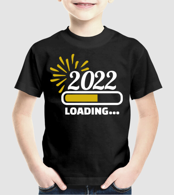 2022 loading model negru pe tricou