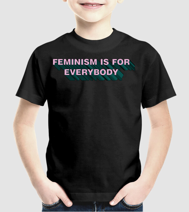 Feminismul este pentru toată lumea model negru pe tricou