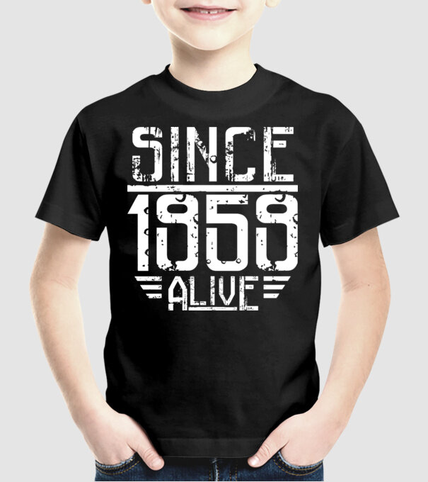 Alive since 1959 model negru pe tricou