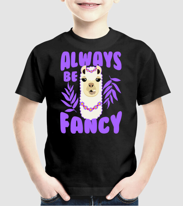 Always be fancy model negru pe tricou