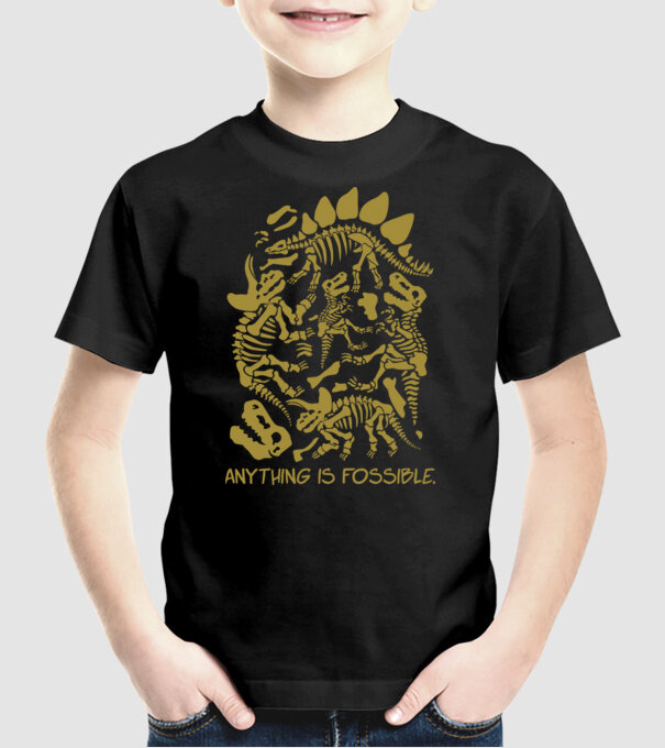 Anything is possible model negru pe tricou