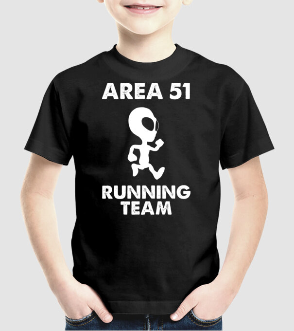 area51 running team model negru pe tricou