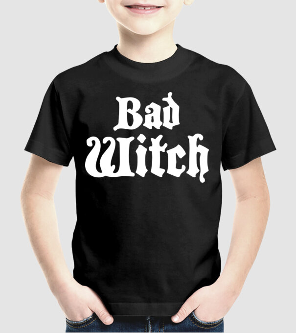 Bad Witch tricou cuplu model negru pe tricou