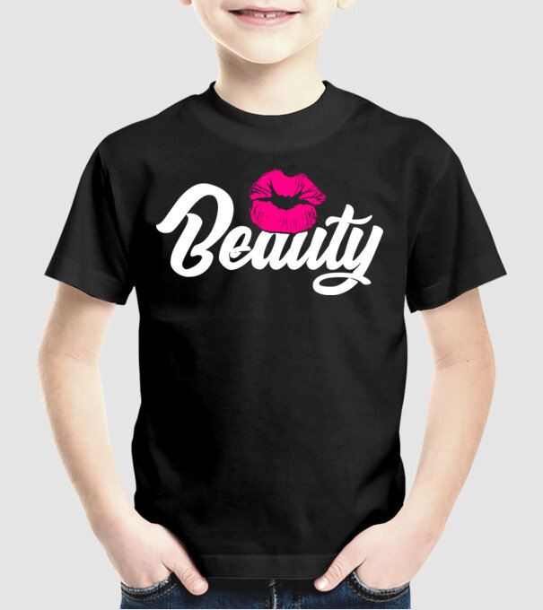 Beauty model negru pe tricou