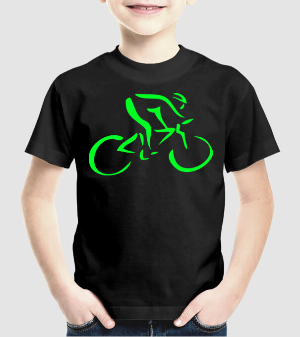 Bicikli model negru pe tricou