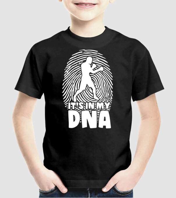 Boxer DNA model negru pe tricou